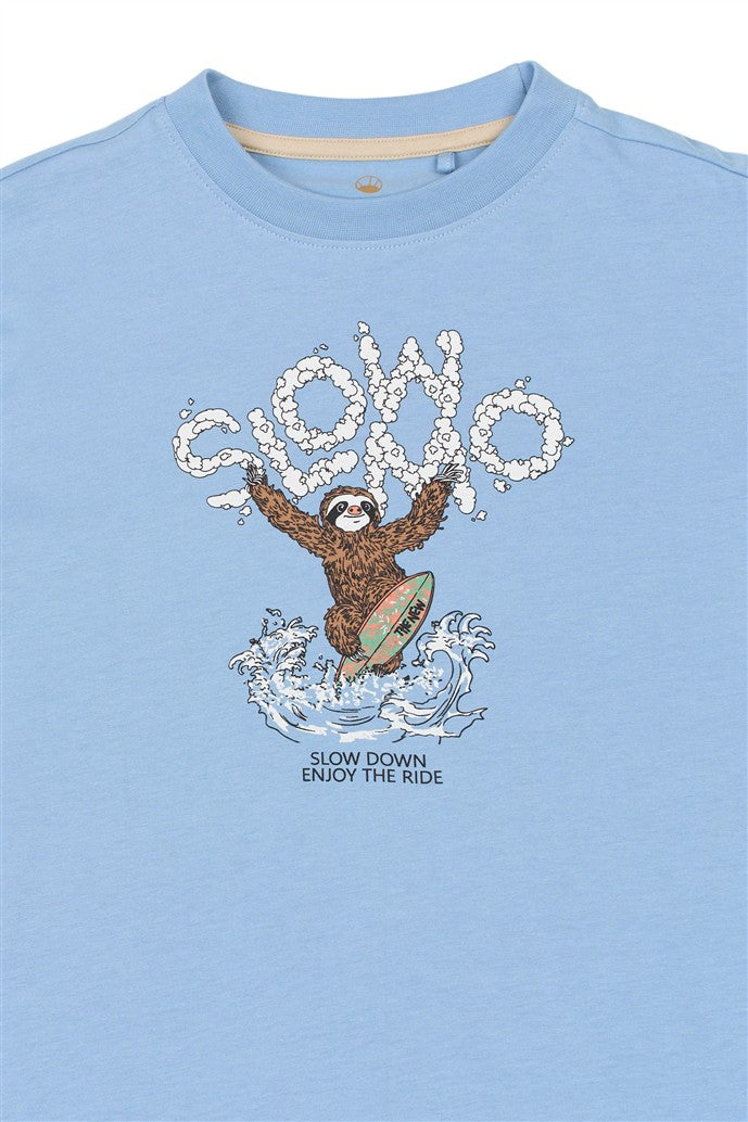 detail opdruk op trent tshirt van the new