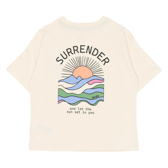 achterzijde tshirt tuck met zomerse print