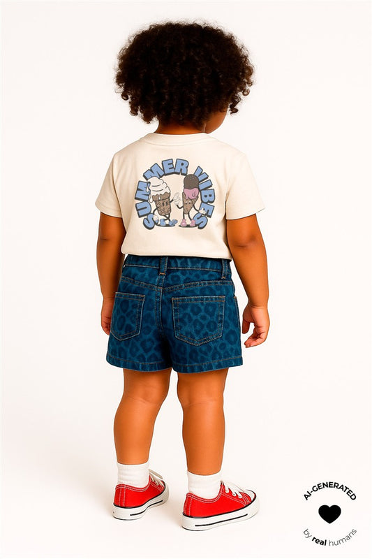 meisje draagt tshirt tundra rugzijde met grote print