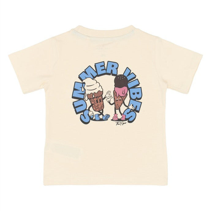 achterzijde tshirt tundra met ijsjes opdruk en tekst summer vibes van the new