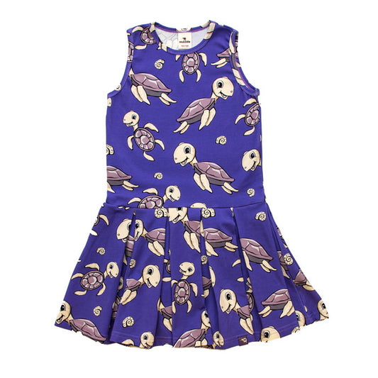 Turtle Summer Dress Purple