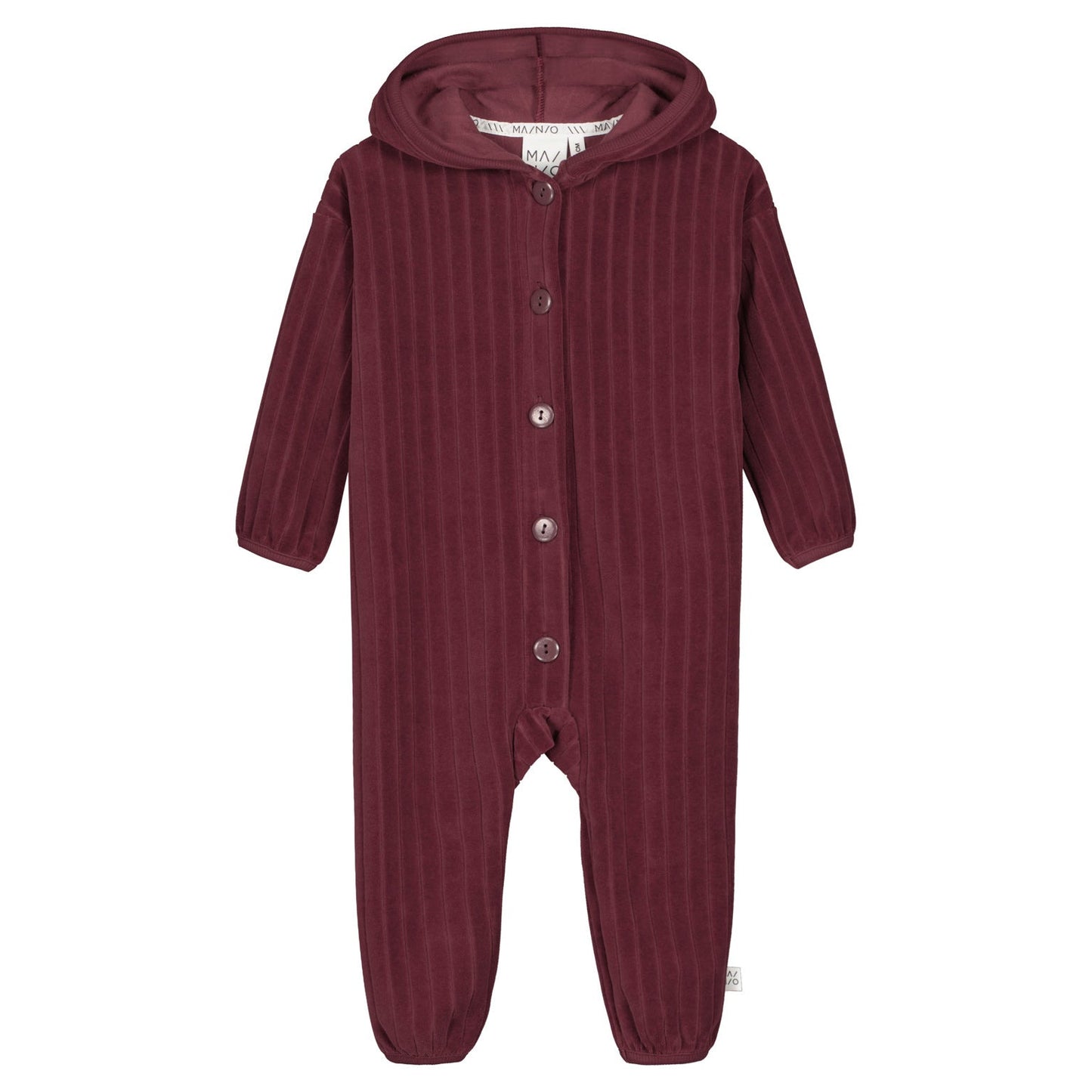 Velour Hooded Jumpsuit