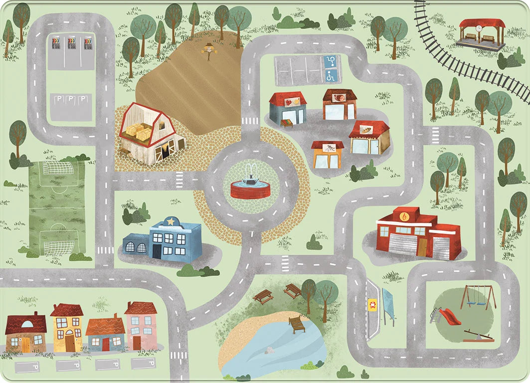 Village speelmat voor fantasierijk spel.