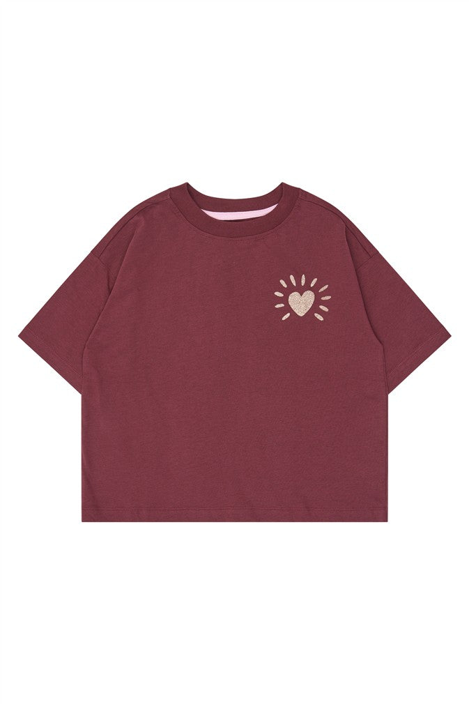 Violetta Tshirt Burgundy
