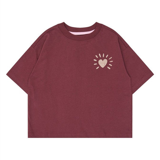 Violetta Tshirt Burgundy