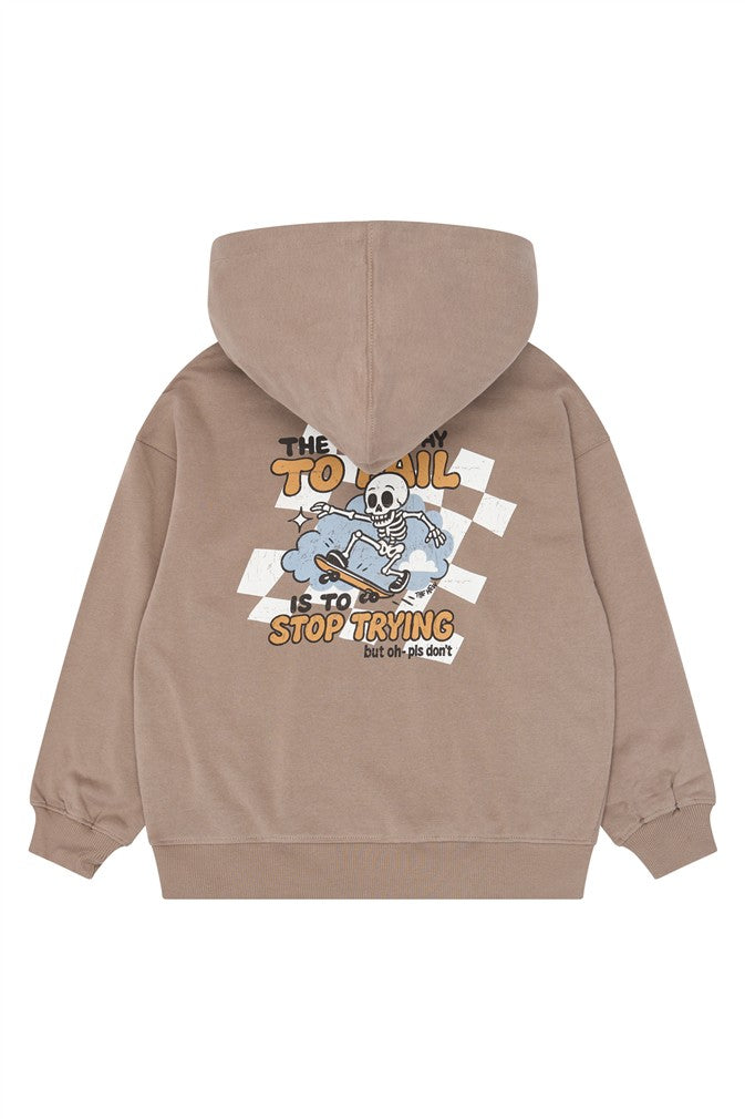 Virlo Hoodie Taupe Gray