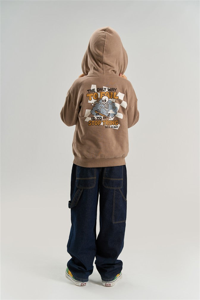 Virlo Hoodie Taupe Gray