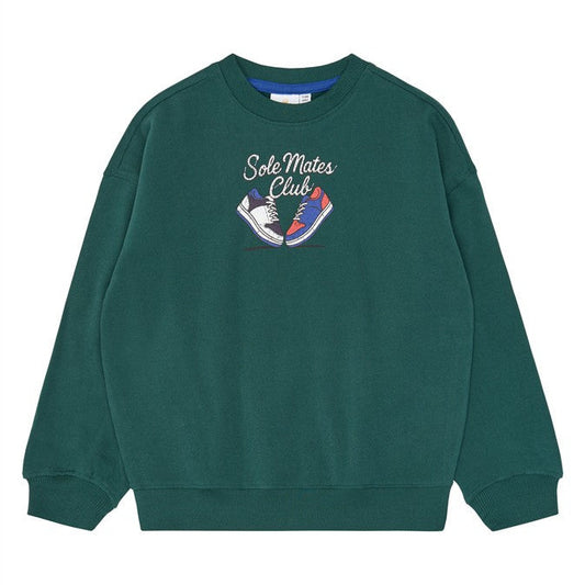 voorzijde vitalio sweater voor jongens in groen