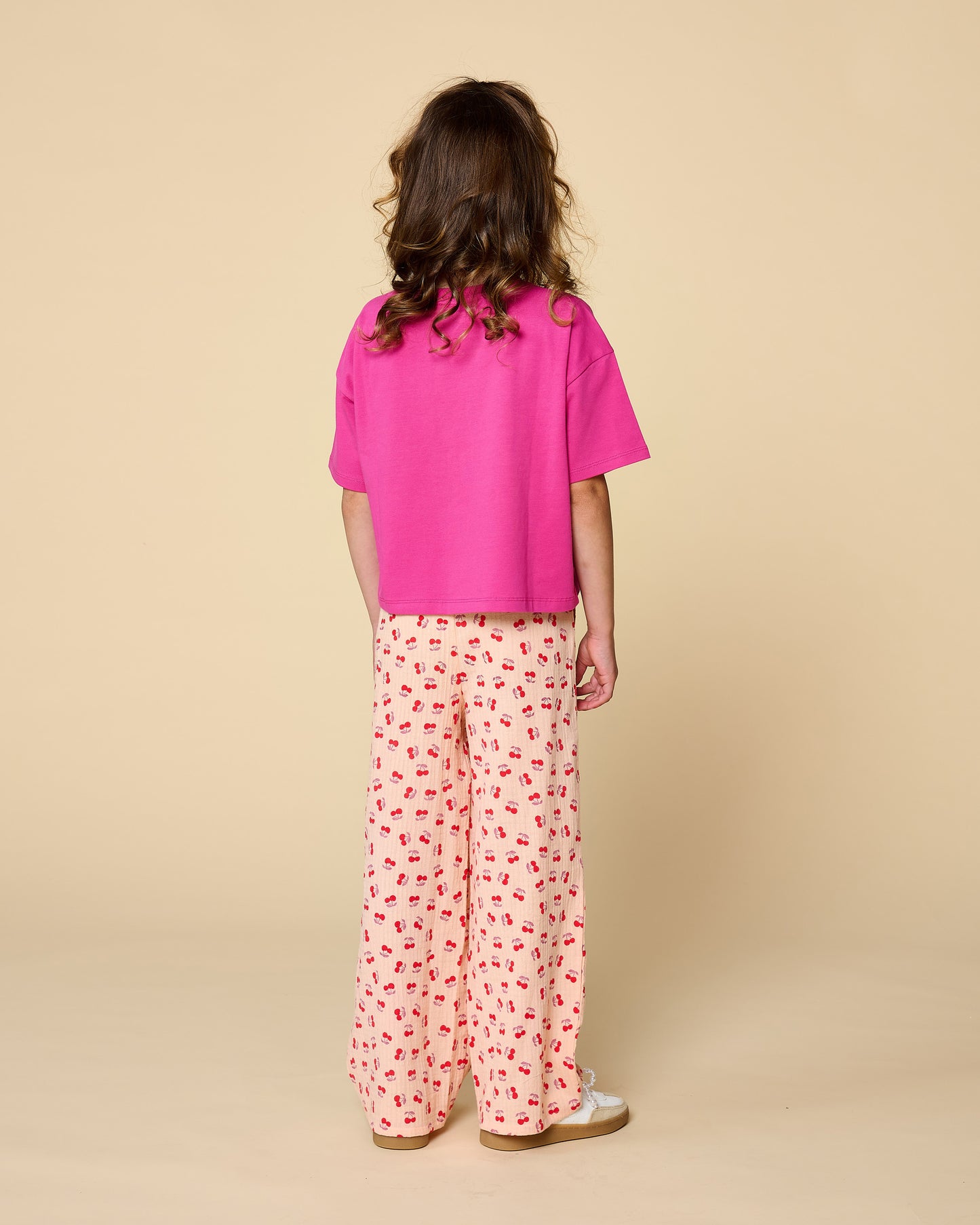 Wide Leg Pants Cherry