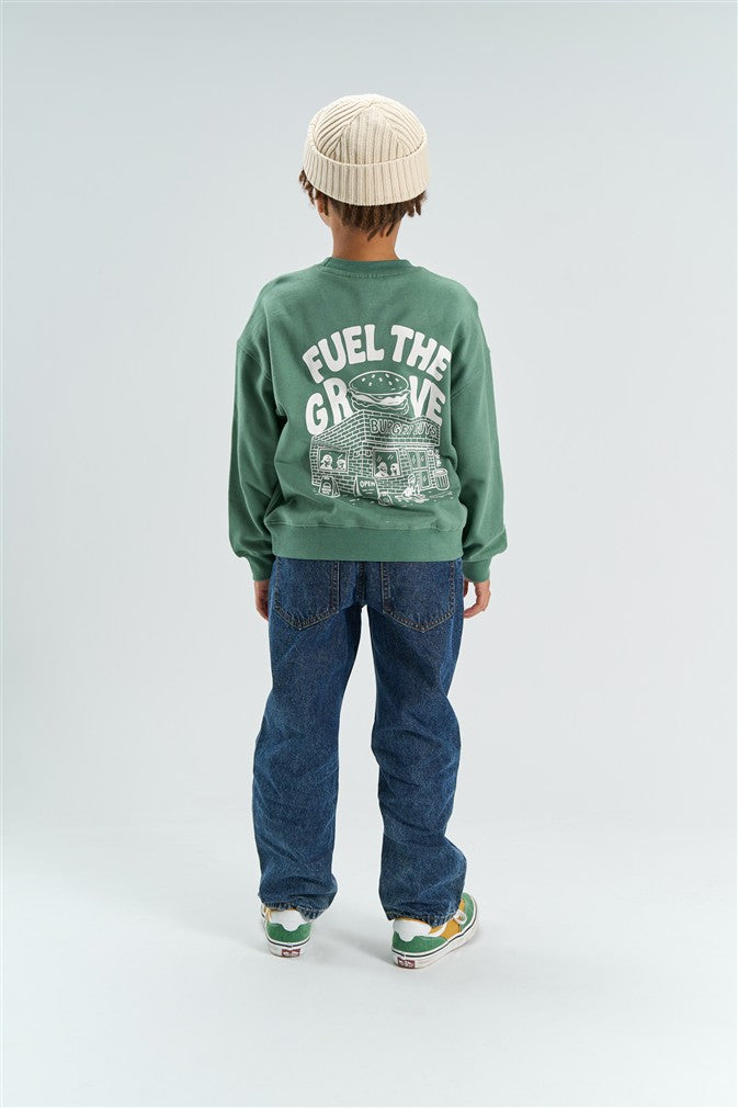 Sweatshirt met Fuel the Groove print