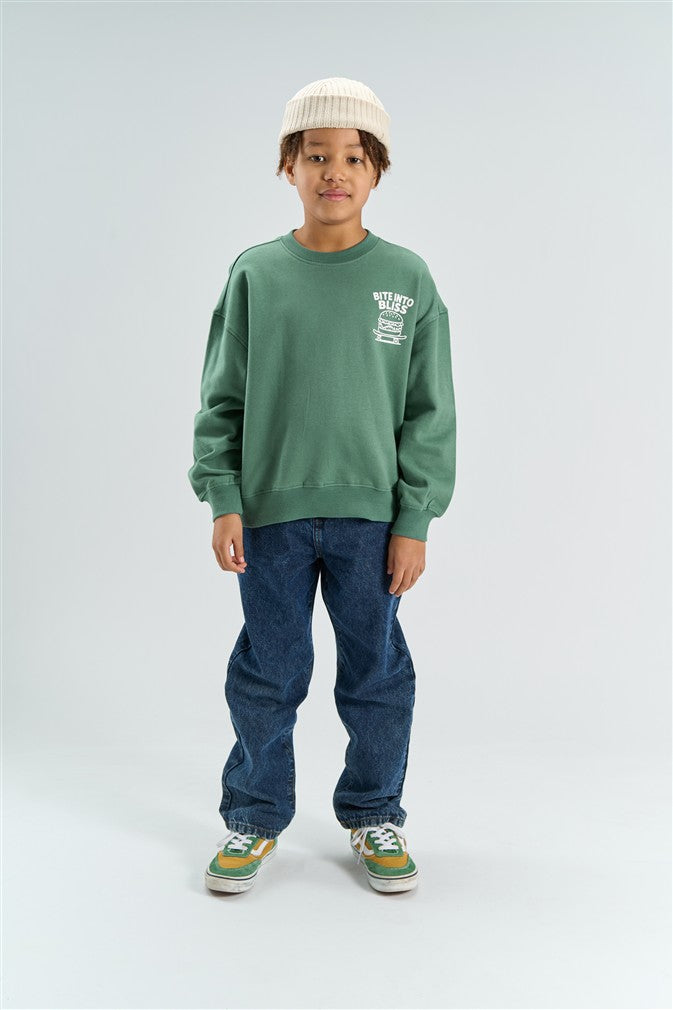 Jongens sweater met grote rugprint