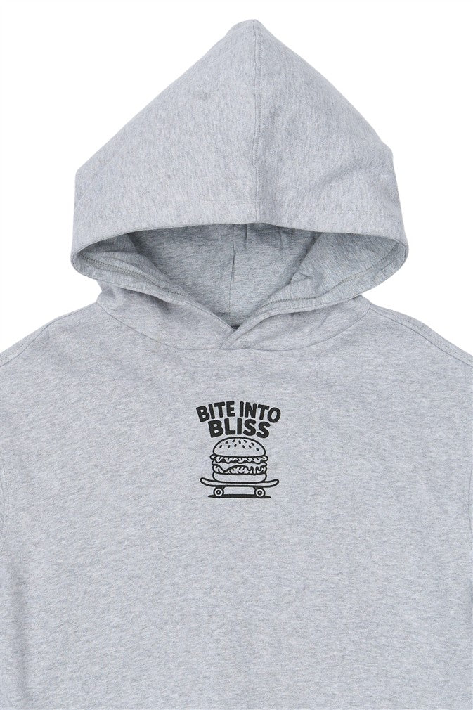 Lichtgrijze hoodie voor jongens