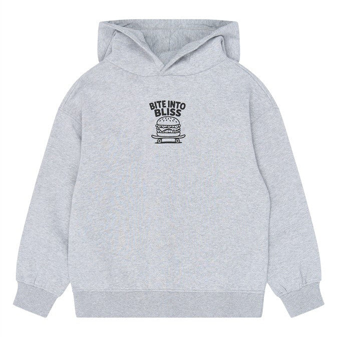 Yon Hoodie Light Grey Melange voor jongens