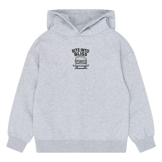 Yon Hoodie Light Grey Melange voor jongens